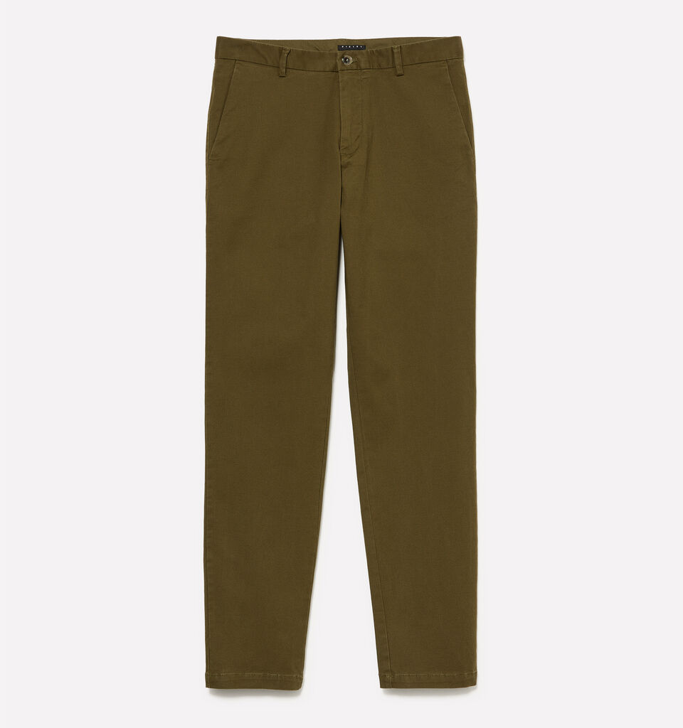 Pantaloni Chino verde oliva - pantaloni chino da uomo - Verde oliva | Sisley image number 1
